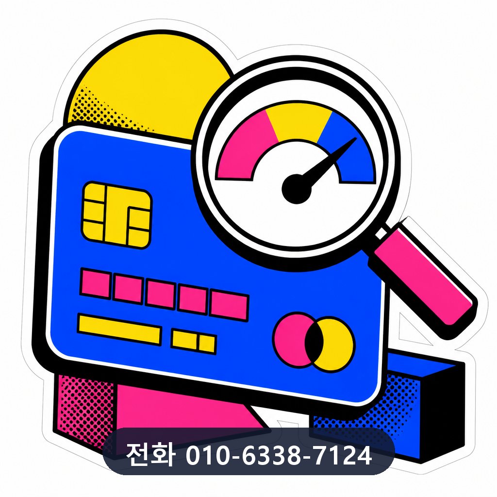 창원 카드깡 한도 확인 이미지 · 문의 010-6338-7124